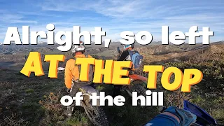 Alright, so left AT THE TOP of the hill!