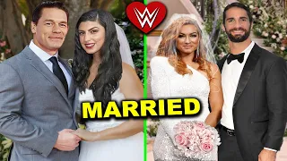 5 WWE Couples Who Got Married - Seth Rollins & Becky Lynch Wedding, John Cena & Wife Wedding