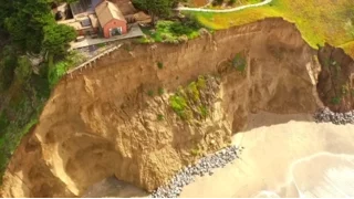 Coastal Erosion Pacifica Ca.-Drone Footage