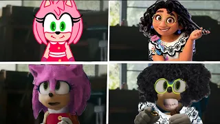 Sonic The Hedgehog Movie AMY SONIC BOOM vs Encanto Uh Meow All Designs Compilation Compilation