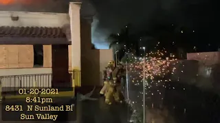 LAFD: Firefighters Battle Major Emergency Structure Fire in Sun Valley | January 20, 2021