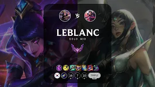 LeBlanc Mid vs Irelia - KR Master Patch 14.7