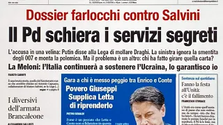 Prime pagine dei giornali di oggi 29 luglio 2022. Rassegna stampa. Quotidiani nazionali italiani