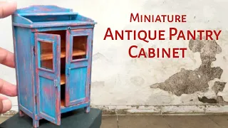 Miniatur Lemari Dapur Lawas | Miniature Old Kitchen Pantry Cabinet