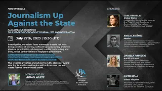 Webinar "Journalism Up Against the State" - Fetisov Journalism Awards