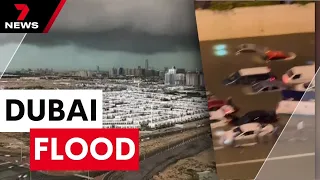 At least 20 people killed in Oman and Dubai after record rainfall | 7 News Australia