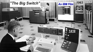 1963 Rare IBM Film: "The Big Switch" and 1410 Data Processing System, Computer Network Automation