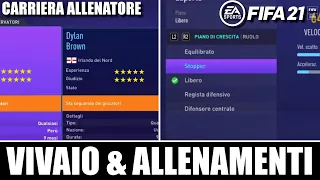 COME GESTIRE IL VIVAIO E GLI ALLENAMENTI (PIANI DI CRESCITA) NELLA CARRIERA ALLENATORE SU FIFA 21 😏😏