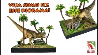 Diorama Carnotaurus na Selva - Tutorial - DIY