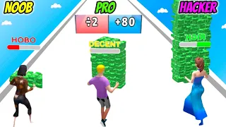 Money Run 3D - NOOB vs PRO vs HACKER