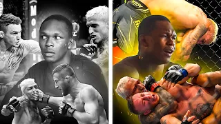 Israel Adesanya Reacts to Charles 'Do Bronxs' Oliveira's Comeback Wins