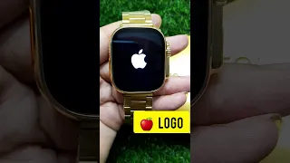 Apple Ultra Gold Smartwatch🔥| Ultra gold edition🤑 | how to add apple logo in Ultra Watch😱 #viral