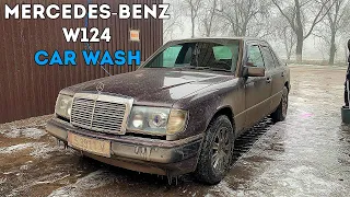 MERCEDES W124 1992 Y 2.5 D FIRST WASH after 2 years | Test Drive | Detail