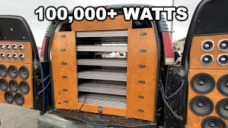 100,000 WATTS ON 24 12" SUBWOOFERS MADE PEOPLE TAPOUT!