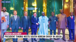 President Tinubu Receives South Korean Envoy In Abuja