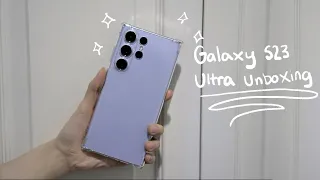 Samsung Galaxy S23 Ultra Sky Blue ver. Unboxing, Set Up, Quick Comparison with S22 and S9