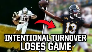 Intentional turnover leads to improbable loss, a breakdown