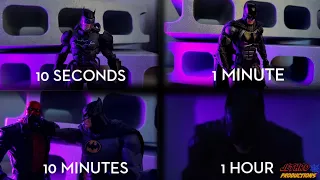 Speed Challenge: Batman Stop Motion (10 Seconds, 1 Min, 10 Min, and 1 Hour) Stop Motion Challenge!!