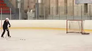 Хоккей:обучение кистевому броску