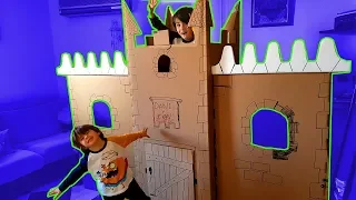 How to make a cardboard castle for children