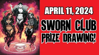 APRIL 2024 Monthly Prize Drawing for COFFIN COMICS SWORN CLUB!