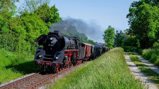 Mit Dampf zur Gartenschau - Pendelfahrten zwischen Tübingen und Balingen mit 01 519