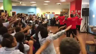 Kenyan Boys Choir Having A Bowl in the US.