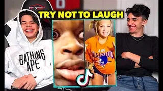 TIK TOK TRY NOT TO LAUGH CHALLENGE vs MY BROTHER