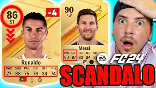 EA FC 24: CRISTIANO RONALDO 86?? CHE SCANDALO!! MESSI -1 + EA Sports FC 24 RATINGS