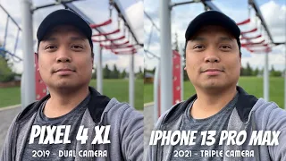 Pixel 4 XL vs iPhone 13 Pro Max camera comparison! (Old vs new champ!)