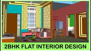 Smart flat interior design II 2bhk Flat Interior Design 650 sq ft II 2BHK II 656 sq. ft carpet area