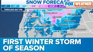 First Major Winter Storm Of Season Targets Northern Tier Of US