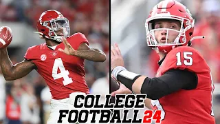 Alabama Crimson Tide vs Georgia Bulldogs | 2023 Rosters | NCAA Football 24