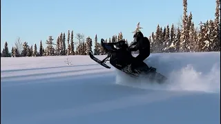 Ditch banging some powder. 2017 arctic cat M8000. @samueldysart