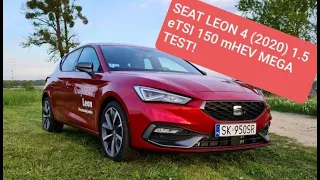 2020 SEAT Leon 4  FR 1.5 eTSI 150 mHEV MEGA TEST! cz.2 pierwszego w Polsce testu Nowego Leona!