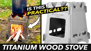 Titanium Lightweight Wood Burning Camp Stove | Test and Review