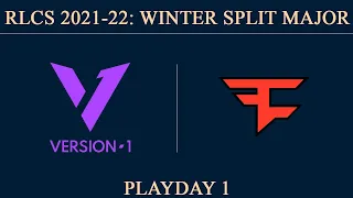 V1 vs FaZe | RLCS 2021-22 Winter Split Major | Version1 vs FaZe Clan | 23 March 2022