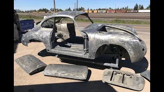 356 Porsche Body & Parts after acid dipping