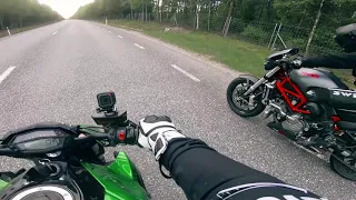 Kawasaki Z1000 2015 VS Ducati Monster S4R 2007 testastretta