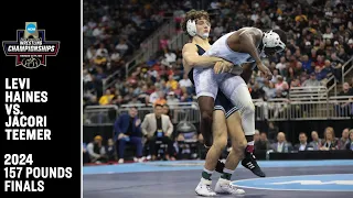 Levi Haines vs. Jacori Teemer: 2024 NCAA wrestling championship (157 pounds)