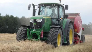 Prasowanie Słomy 2020☆Szybki Zbiór Słomy☆25km/h || John Deere & Lely || Patryk Tv