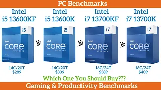 Intel i5 13600KF vs i5 13600K vs i7 13700KF vs i7 13700K | Which One You Should Buy?