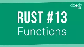 Rust Programming Tutorial #13 - Functions