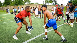 TATTED UP 13 YEAR OLD EXPOSES D1-COMMITS FOR $1000!! (ATL 1ON1'S W/ TRAVIS HUNTER)