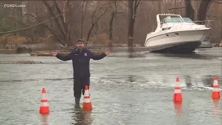 Partial dam break in eastern Conn. causes dangerous flooding