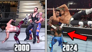 Tag Team Finishers Evolution in Every WWE Game!!! (2000 - 2024)