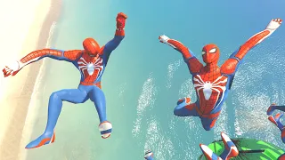 GTA 5 Water Ragdolls | SPIDERMAN Jumper/Falls Compilation ep.63 (Euphoria Physics Funny Moments)