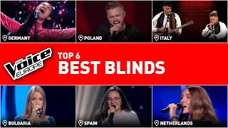 The BEST Blind Auditions of Europe in The Voice | TOP 6