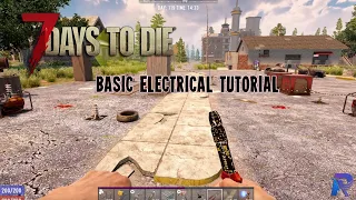 7 Days to Die Electrical Tutorial with Traps