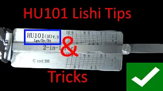 (475) HU101 Lishi Tips & Tricks